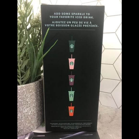 Starbucks Holiday Glitter Reusable Cold Cups - Picture 3 of 4